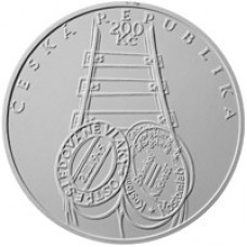 Stříbrná pamětní mince 200 Kč Hrabal
